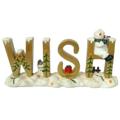 China Around the World Christmas Decoration Hand Painted Skateboards Polyresin Decor Tabletop Sculpture for sale