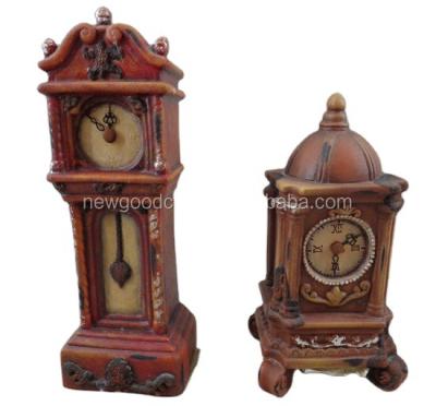 China Worldwide Decorative Antique Clock Vintage Desktop Coin Bank Style Piggy Bank for sale