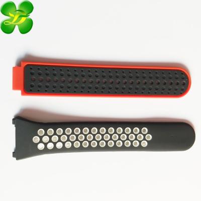 China Custom Colored Silicone Rubber Rubber Watch Band for sale