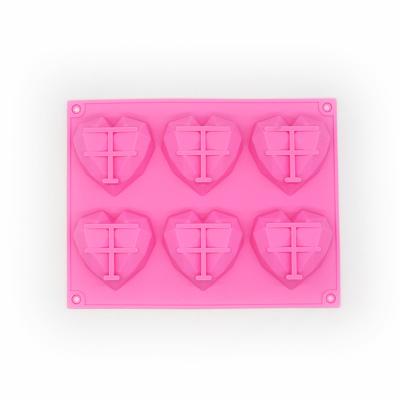 China Chinese Hot Sale New Arrival Disposable Diamond Shape Silicone Cake Molds for sale