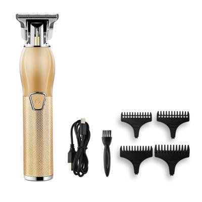 China Safety Megoqer T13 Clipper USB Metal Panel Household Gold Cordless Hair Fill Trimmer for sale