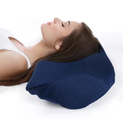 China Ergonomic Anti Static Wrinkle Anti Sleep Ergonomic Cutout Pillow Memory Foam Cervical Orthopedic Bed Pillow for sale