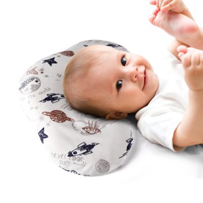 China Hot Sale Amazon Cotton Nursery Pillow Memory Foam Portable Baby Anti Dust Mite Flat Head Pillow for sale