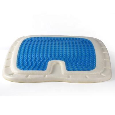 China Anti-Bacteria Gel Tailbone Cushion Memory Foam Cooling Cushion For Office Chair Car Seat for sale