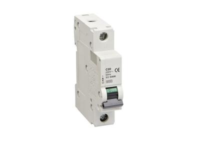 China C65 MCB Miniature Circuit Breaker , Din Rail Circuit Breaker Breaking Capacity 4000A 4500A for sale