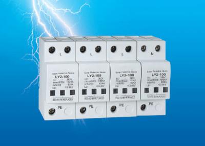 China SPD 220V 380V Electrical Lightning Surge Arrester Surge Protection Devices Din Rail Mount for sale