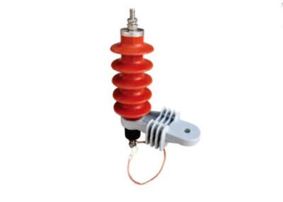 China Metal Oxide ZnO Lightning Surge Arrester Polymer Housing With Disconnector for sale