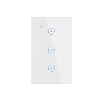 China US/Australia ABS standard 1/2/3/4 band smart wifi touch light switches with neutral wire for sale