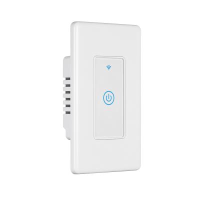 China wifi standard smart home wall lamp switches USA touch ABS smart electric switch Tuya for sale