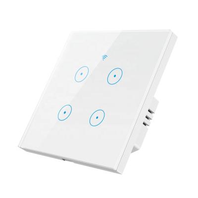 China ABS+PC timer 4 strip board and electrical. elect. smart with alexa wifi touch switch control for sale