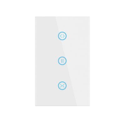 China ABS+PC us standard smart curtain switch wifi smart mechanical shutter light switch for sale