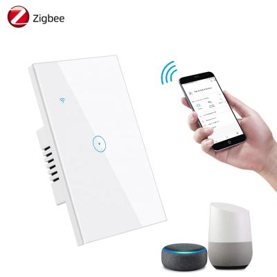 China ABS tuya switch smart zigbee smart switch us for smart home IOT wireless control for sale