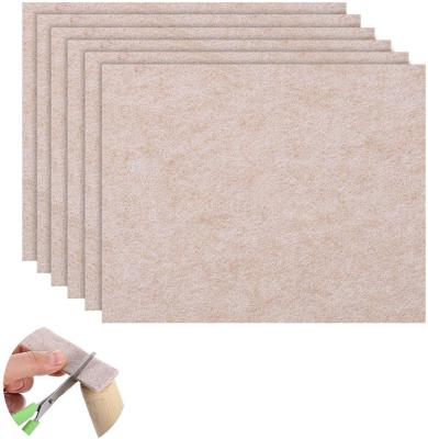 China High Density Felt Sheet Self Sticky Felt Fabric Self Cuttable Felt Anti Scratch Felt Chair Pads Floor Furniture Feet Protectors for sale