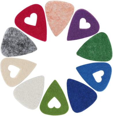 China Custom GUITAR Ukulele Felt Picks Felt Guitar Picks Plectrums With Racks Case Bag for sale