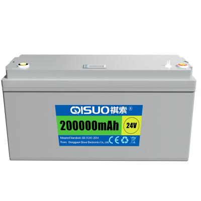 China toys waterproof 24 volt lithium battery large capacity 24v 200Ah lifepo4 lithium batteries for storage solar energy systems for sale