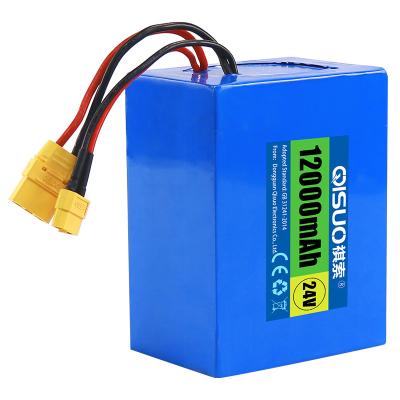 China Toys 18650 bike battery lithium ion 24v 12Ah customized rechargeable 24v lithium battery stackable lithium battery for sale