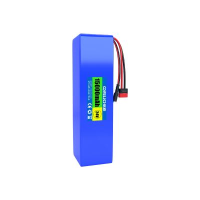 China 24v 15Ah portable lithium rechargeable batteries for electric vehicles hot sale in Japan 24v lithium battery for sale