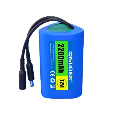 China Long cycle life; multiple protection; Customization price triangle shape 12v 2.2Ah high quality lithium ion battery best for 12v vacuum cleaner lithium battery bank for sale