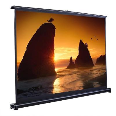 China 50 Inch Mini 16:9 Folding Table Projector Screen Folding Portable Screen Desktop Projection Screen HiBeamer for sale