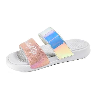 China Fashion Trend Wholesale Custom Logo Slides Slippers Sandals For Women Shape Ladies Slippers Summer Women's Slippers for sale