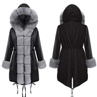 China 2021 Autumn And Winter Women's Cotton Jacket Anti-wrinkle New Lamb Velvet Coating Jacket Coat Fur Collar Keep Warm for sale