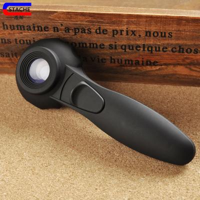 China High Quality 6 Lens LED Plastic Handheld Magnifier For Superior Reading With 30x Led Lights for sale