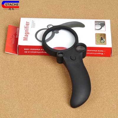 China ST-600600 Handheld Plastic Magnifier High Power Handheld UV Reading Magnifier for Promotion for sale