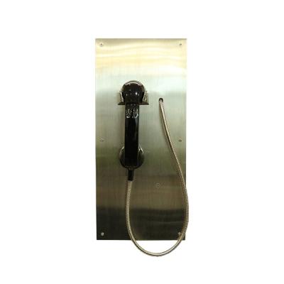 China Stainless Steel Flush Mount Jail Phone Jail Police Station Hospital Vandal Proof Telephone for sale