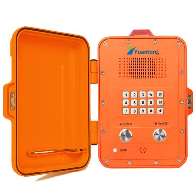 China Zinc-Aluminum Aloy Die-casting Industrial Analog Phone SIP Speed ​​Dial Aluminum Alloy Moisture Resistant Waterproof Phone Shell Explosion Proof for sale