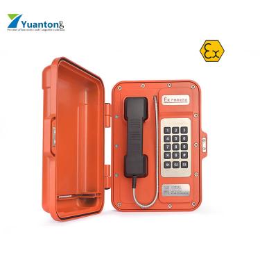 China Zinc-Aluminum Aloy Die-Casting Waterproof Shell Industrial Hotline Explosion Proof Phone VoIP Telephone Central Explosion Proof Telephone for sale