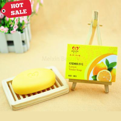 China Wholesale Acne Base Cleansing Peel Whitening Bath Soaps Bar Vitamin C Fresh Lemon Fruit Soap for sale