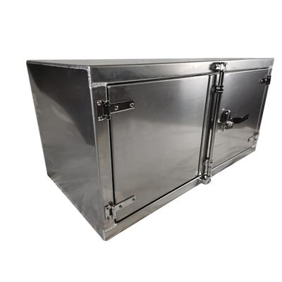 China Aluminum Double Door Design Standard Top Tool Box for sale