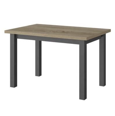 China Modern Bette Home Natural Wood color Country Style Dining Table Popular Wooden And Black Dining Table for sale