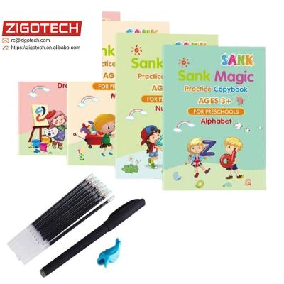 China Plastic Joint Set Handy Reusable Writing Tool For Kids Dipped Practice Magic Notebook for sale