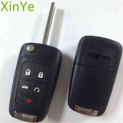 China Replace Wholesale XinYe Car Key Case 5 Button Flip Folding Car Key Fob Remote Shell For Chevrolet for sale