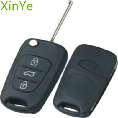 China Replace Car Key Case XinYe Wholesale Remote Control Replacement Modified Car Folding Key Shell For Kia K5 K2 for sale