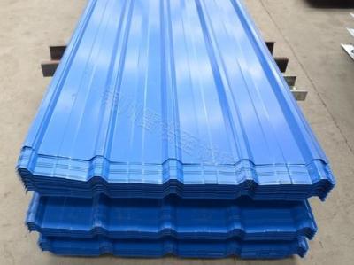 China Tamaño de acero galvanizado acanalado color azul de la hoja 0.28*1200*2000m m de la techumbre en venta