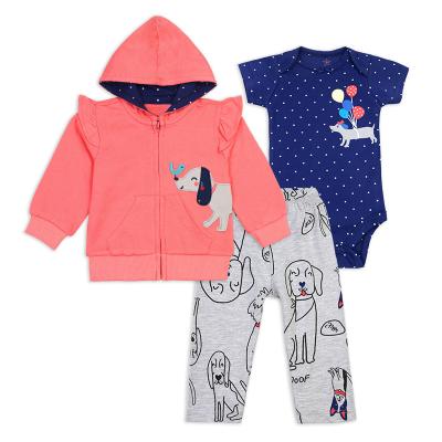 China Wholesale New Design Breathable 100% Cotton Baby Hoodie Jacket Set Baby Winter Fancy Clothes for sale