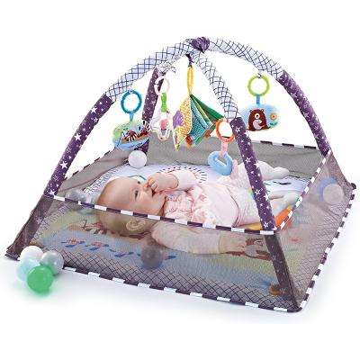 China New Arrival Toy Heyouj 2 Educational Baby Padded Play Mat 5pcs Toys With 18pcs Ocean Ball Game Pad 0-36m Infant Baby Playing Play Mat for sale