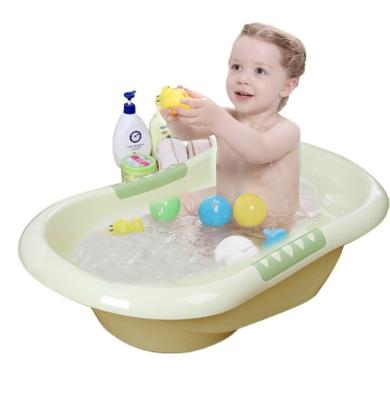 China Factory Price Plastic Children Bath Product Solid Color Baby Tub 89*53*25cm Plastic Multifunction Baby Tub for sale