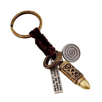 China Leather Bottle Opener Bullet Key Chain For Men Wholesale China for sale