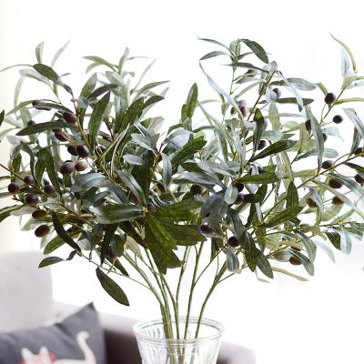 China Contemporary Wholesale Artificial Decoration Fake Olives Pattern Small Leaf Flower Home Decoration for sale