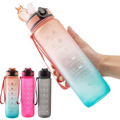 China RAYBIN Private Label Eco Large Wide Mouth Viable Fancy Portable 32 Ounce Plastic Water Bottle 500ml Logo for sale