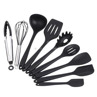 China Sustainable Amazon top seller10 piece cookware kitchen utensil set silicone factory for sale