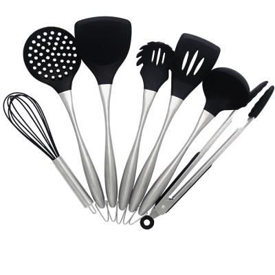 China 2021 Amazon Viable Bestsellers 7 8 Pcs Stainless Steel Silicone Kitchen Utensil Set for sale