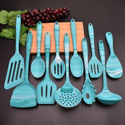 China RAYBIN Sustainable Kitchen Accessories Silicone Marble Utensil Set For Baking for sale