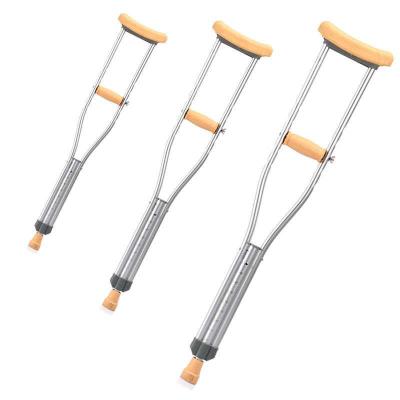 China Walker High Quality And Hotsale Folding Adjustable Non-slip Aluminum Telescopic Crutch for sale