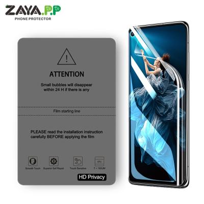 China High definition anti- scratch water-proof For Mobile phone any Size 3D Soft Silicone Hydrogel Frosted Screen Protector HD Privacy TPU Clear Hydrogel Film for sale