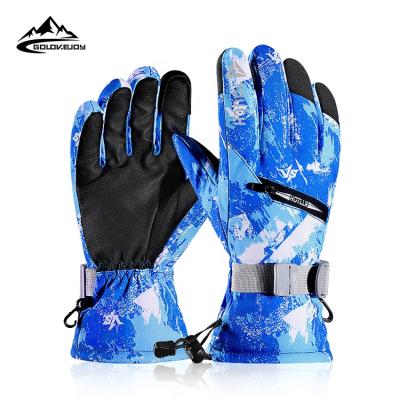 China GOLOVEJOY SK12 Fashion Men Women Touch Screen Waterproof Sports Glove Sports GOLOVEJOY SK12 Outdoor Winter Wear-resistant Waterproof Snow Ski Gloves for sale