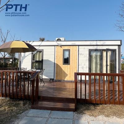 China Modern Two Bedroom Prefab Villa House Tiny Garden Smart House Large Family Prefab House for sale